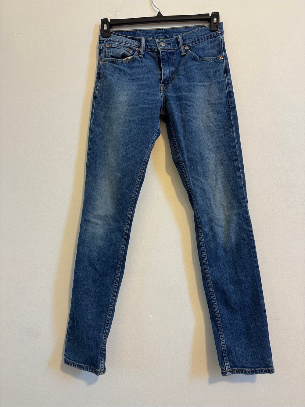 Levi's Blue Back-Pocket Straight Jeans